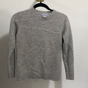Gray wool sweater